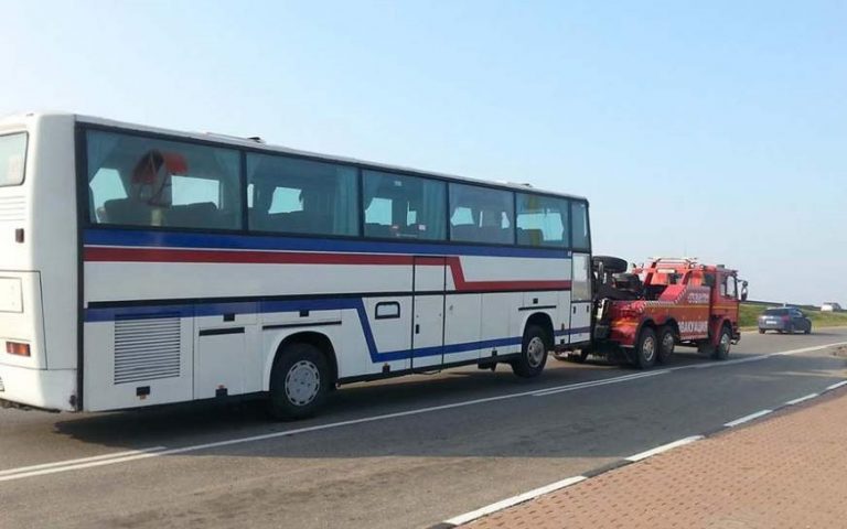 Эвакуация автобуса фото